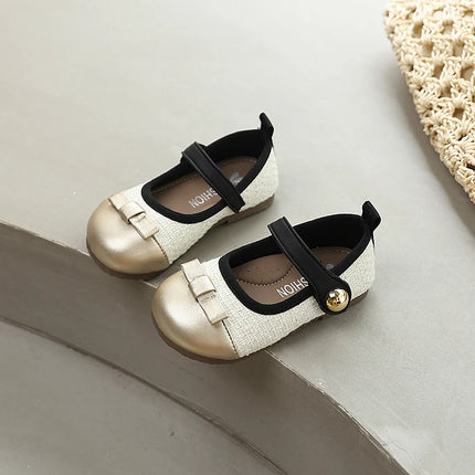 Sweet Kids Flat Shoes New Spring Autumn Girls Leather Shoes Fashion Bowknot Trend Children Causal Princess Wedding Party Shoes