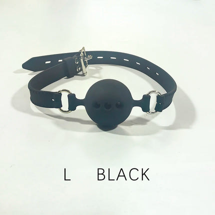 Thierry Fetish Extreme Breathable Silicone Ball Gag Bondage Restraints Open Mouth Gags Adult Game Sex Toys For Couple Size S M L