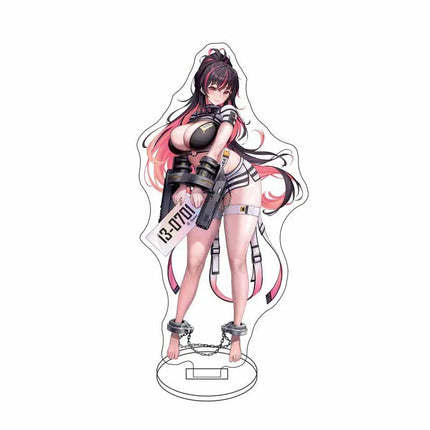 Anime Nikke Goddess Of Victory Figures Model Plate Sexy Girl Cute Girl Pattern Key Ring Acrylic Standing KeyChain for Women Men