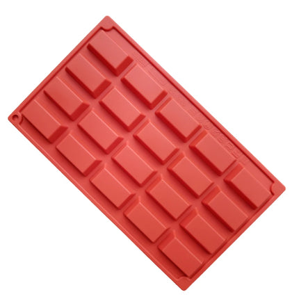 1Pc Baking Tools 20 /9-Cavity Financiers Mold Silicone Mold Red Dessert Tool Pastry Accessories Chocolate Molds, Silicone Pastry