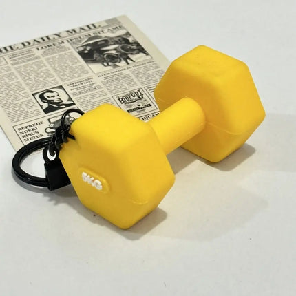 Mini Barbell Plates Key Chain Water Cups Creative Simulation Dumbbells Keyring Kettlebells Bag Charm Fitness Series Pendant