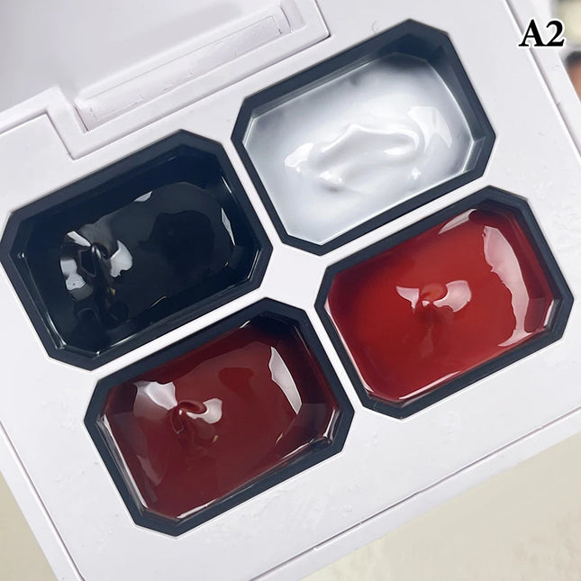 4 Colors Nude Painting Gel Drawing Gel Palette French Nail Polish UV Gel Nail Salon Holographic Manicure Nail Art Tool