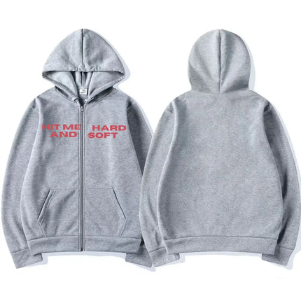 Hit Me Hard and Soft 2025 Tour Zipper Hoodies Fans Gift Men Women Clothing Pullovers Fashion Hip Hop Zip Up Sweatshirts Jackets