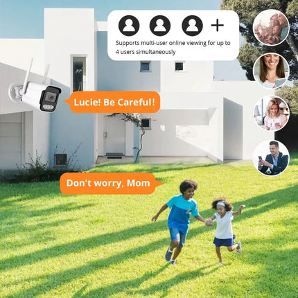 5MP HD Tuya WiFi IP Camera Outdoor Waterproof AI Human Detection ONVIF Smart Wireless CCTV Security Surveillance Outdoor Cam