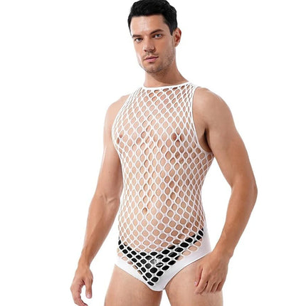 Sexy Lingerie Mens Fishnet Bodystocking Gay Open Crotch Sex Underwear Erotic Dress Bodysuit Exotic Porn Babydolls Outfits