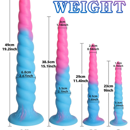 Luminous Anal Sex Toys Long Anal Plug Dildos Huge Butt Plugs for Women Men G Spot Prostate Massager Gay Anus Dilator Masturbator