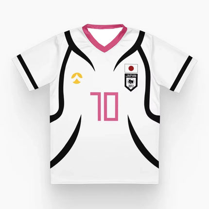 Japanese Anime Blue Lock Men'S&Women'S Soccer Jerseys Tee Ryusei Shidou&Itoshi Sae Role Playing T-Shirt V-Neck Sportswear Top