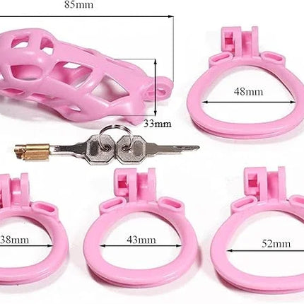 6.0 3D Printing Chastity Cage Curve Rings Fidelity Cage Extreme Micro Cock Cage Hentai Invisible Sex Toy for Male SM Sex Game