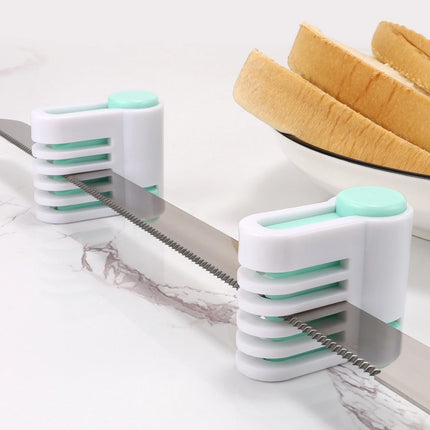 2pcs Cake Slicer 5 Layers Adjustable DIY Bread Knife Splitter Cutting Leveler Toast Slicer Fixator For Kichen Bakeware Tool