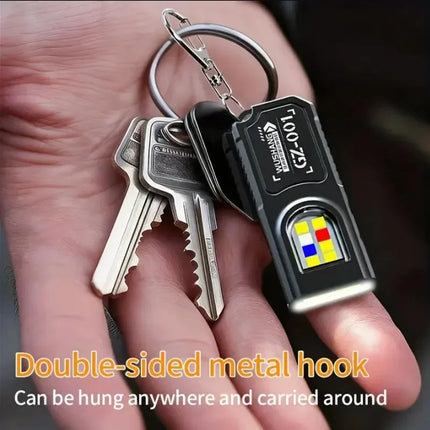 LED Keychain Flashlight Rechargeable 550LM Portable Mini Torch Pocket Lantern Flood Work Light With Magnet For Emergency