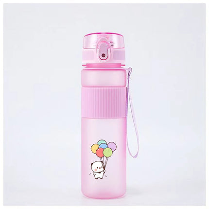 Bubu Dudu Water Bottle Yier Bear Panda Girl Boy Large Capacity Sports Kettle Transparent Cold Water Cup Outdoor Portable 550ml