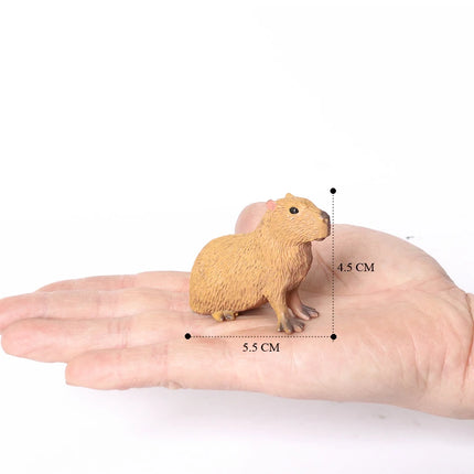 Realistic Forest Wild Animal Capybara Beaver Badger Wolverine Raccoon Meerkat Badger Model Figure Collector Toys for Kids