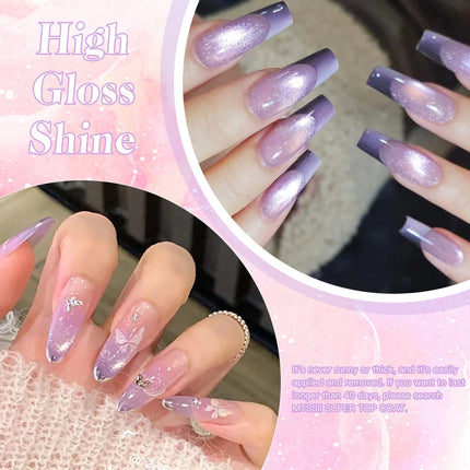 7ml Light Flow Colored Magnetic Gel Nail Polish Shiny Effect Semi Permanent Soak Off UV LED Gel Varnish Nail Art Nail Supplies