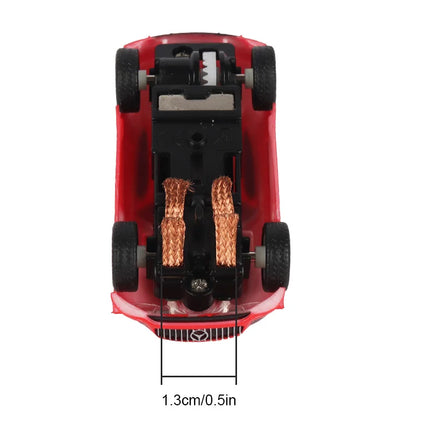 2pcs Slot Car 1/64 Scale Electric Racing High Speed Track Cars 1:64 with Lights Compatible Carrera Go Scalextric Toy