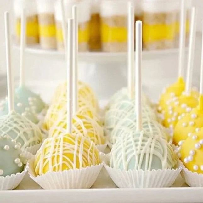 50/100Pcs Hollow Plastic Lollipop-Sticks 10/15cm Cake Pop Accessories Bakeware for Home Kitchen Dessert Making