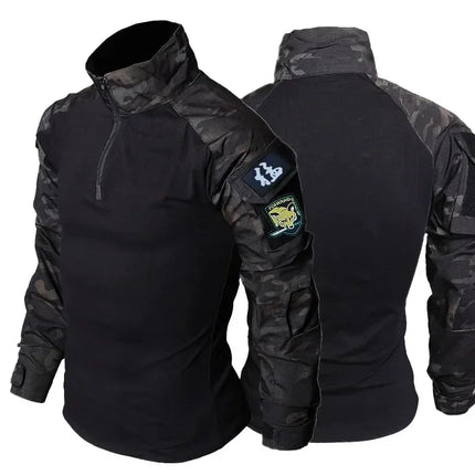 RU Camo Waterproof Sets Men Winter Fleece Hooded Jacket+Breathable Long Sleeve Tshirts+Straight Cargo Pant Soft Shell Suit