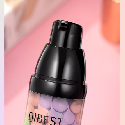Qibest Three Color Press Release Cream Concealer Isolate Makeup Facial Base Brightening Cream Liquid Concealer Face Primer
