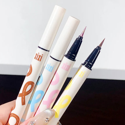 Liquid Aurora Blue Shiny Eye Liner Pen Glitter Phosphorescence Pigment Waterproof Shimmer Sparkling Eyeliners Diamond Eye Makeup