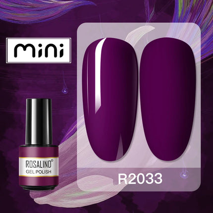 ROSALIND Temperature Changed Gel Nail Polish Soak Off Gel Varnishes Nail Art Semi Permanent Base Top Coat UV Nail Gel Polish