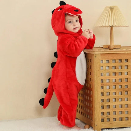 0 1 2 3 4 Years Kigurumi Pajamas for Toddler Baby Clothes Children Outfits Infant Dinosaur Unicorn Cat Robbit Cosplay Costumes