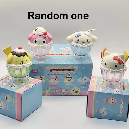 Sanrio Characters Capchara Sweets Case Collection Capsule Toy Blind Box Hello Kitty Cinnamoroll My Melody Mini Figure Desk Decor