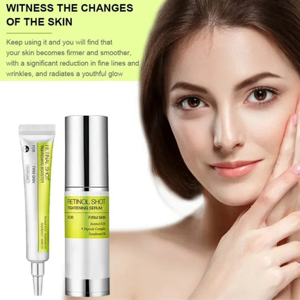 2025 Retinol Shot Tightening Face Serum: Wrinkle Reduction, Lifting Firming, Diminishes Fine Lines, Shrinks Pores, Moisturizing