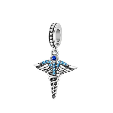 Orstarry Charm Silver 925 Beads Blue Series Fit Bracelet Charms DIY Original Fashion Pendants For Women Jewelry Trendy Gifts