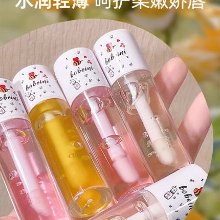 Bee Lip Oil Water-shine Glass Transparent Lip Honey Dry Repair Lip Care toot Lip Moisturizing Lip Oil
