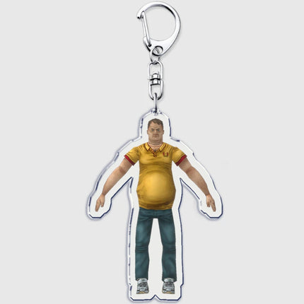 Hot Horror Game Mouthwashing Keychains for Accessories Bag Jimmy Curly Anya Daisuke Sallyface Swansea Keyring Jewelry Fans Gifts