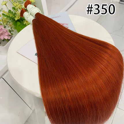 100% Real Human Vietnamese Hair Extensions no Weft Honey Blond Hair Bulks Virgin Hair Straight Weaving Hair for Braiding