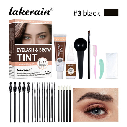 Eyebrow Tint Dye Professional Eyebrow Dye Waterproof Long-lasting Eyebrow Brow Kit Semi Permanent Eyebrow Home Use Pro Kit