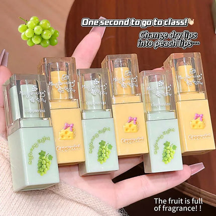 2Pcs Moisturizing Lip Balm & Lip Oil Set Deep Hydration Lip Care Kit Reduces Lip Lines Plumps Lips for Soft And Smooth Pout