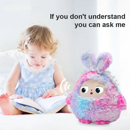 NEW HOT AI Plush Toy W/Smart Voice&LED Eyes,Interactive Companion for Kid/Adult‌Gift-ReadyRechargeable E-Pet open up fun life