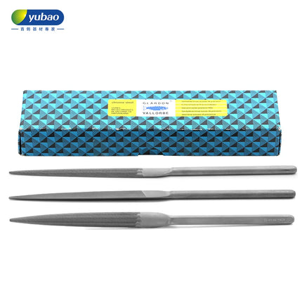 Swiss Vallorbe File White Handle Triangle Half Round File Jewelry Polishing and Shaping File Pointed Fine Teeth Hand Tool