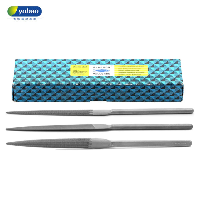 Swiss Vallorbe File White Handle Triangle Half Round File Jewelry Polishing and Shaping File Pointed Fine Teeth Hand Tool