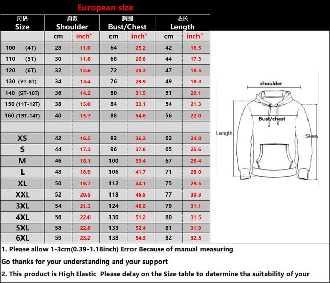 Harajuku Hoodie Stripe Heart 3d Print Hoodies Fashion Hooded Sweatshirts Men Women Daily Tracksuits Oversized Loose Clothes Coat