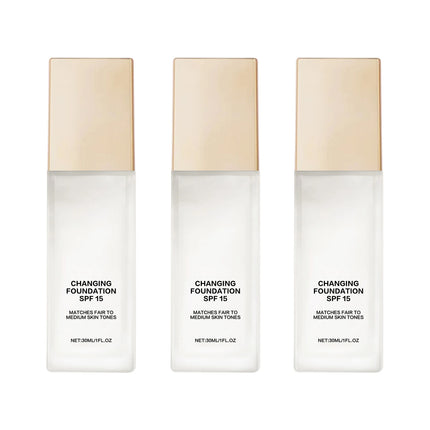 All-in-One Smart Foundation SPF 15 50ml - Lightweight Hydrating Formula with Hyaluronic Acid for Natural Glow & UV Protection.