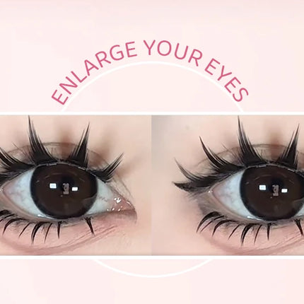 DINGSEN 5 Pairs Manga Lashes Eyes Lashes Soft Natural Long Eyelashes Fake Lashes Anime Wispy Strip False Eyelashes Makeup