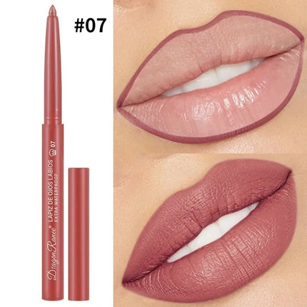 Lip Liner Lipstick Pen Waterproof Lasting Hook Line Lip Pen Matte Beginner Automatic Lips Liner Bean Paste Lip Contour Cosmetics