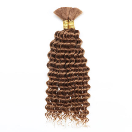 Human Braiding Hair Deep Wave Bulk Human Hair 100g No Weft Human Hair Bundles Micro Human Braiding Hair for Boho Braids