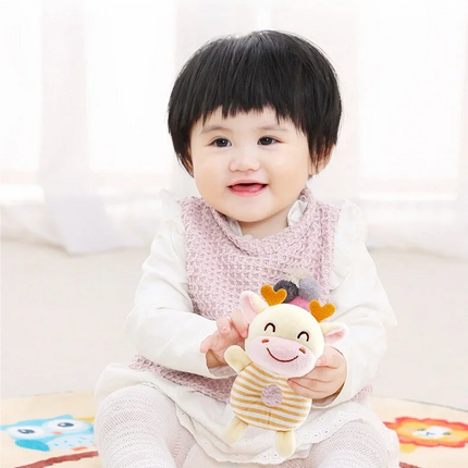 Newborn Baby Plush Stroller Toys Cartoon Animal Rattles Mobiles Hanging Bell Educational Hanging Toy Speelgoed