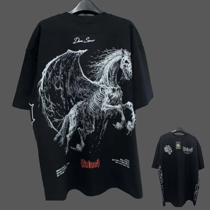 JAPAN BUSHIDO Anime Printed Men T-shirt City Fitness Training Sportswear Loose Casual Crewneck Men's T Shirts Couples Cotton Tee