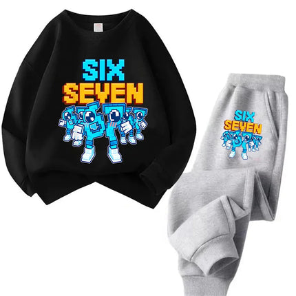 Kids Hoodies Clothes Italian Brainrot Steal A BrainRot Trucksuit Girls Boys Children's 67 Six Seven Crew Neck Sweatshirts Sets