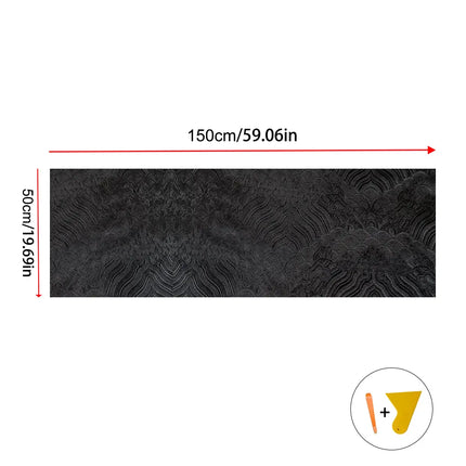1PCS Car Interior Stickers High-grade Brocade Satin Embroidery Stickers Self-adhesive Fabric Stickers Universal AB Pillar Backi