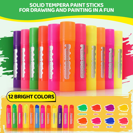 12 Colors Macaron Wax Crayon Set Fluorescence Quick Drying Crayons Soft Solid Oil Painting Sticks for Kids DIY Drawing Graffiti