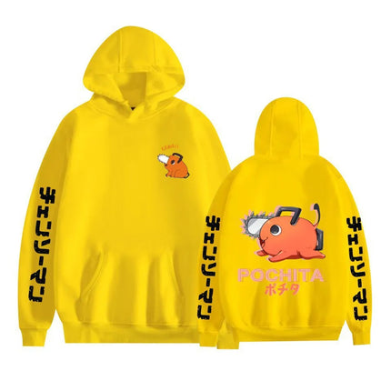 Pochita Chainsaw Men's Hoodie Fashion Long Sleeve Sportswear Casual Harajuku Street Wear Hoodie Sudaderas Top