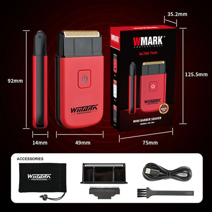 WMARK NG-7901 Electric Shaver 8800RPM Full Metal Mini body Cordless Professional Shaver Hair Trimmer Men's Barber Machine