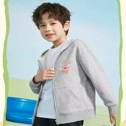 Hoodies Coat SpongeBob SquarePants Children gifts Zipper style Girls Boys Age 3-12 Kids Fashion black Pink fashion Sweatshirt