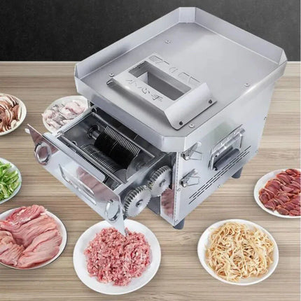 Electric Meat Cutter Household Stainless Steel Automatic Vegetable Cutter 110V-220VHome Electric Soft Vegetables Slicer