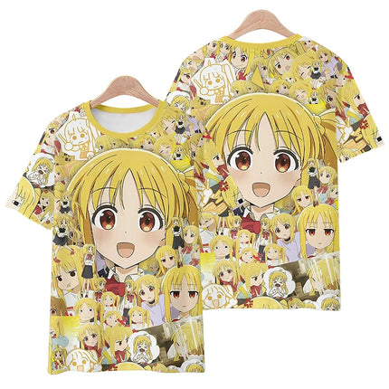 Anime Manga Bocchi The Rock 3D Printed T-Shirts Men Women Casual Fashion Oversized Short Sleeve T Shirt Male Tees Tops Clothing